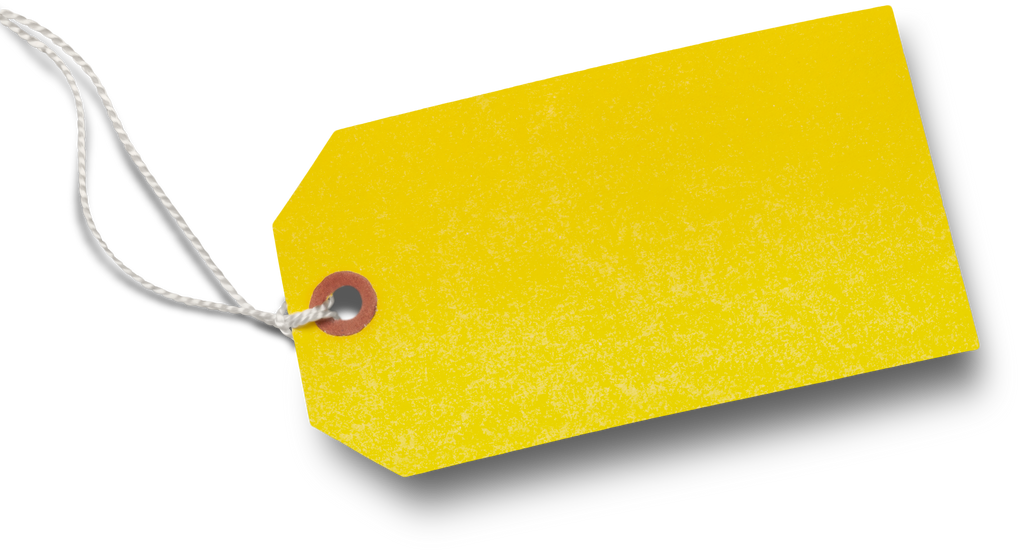 Blank Yellow Tag